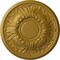Ekena Millwork Wakefield Ceiling Medallion (Fits Canopies up to 3 5/8"), 11 3/4"OD x 1 1/4"P, Pharaohs Gold CM11WAPGS - alternate 1